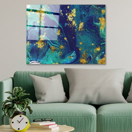 Wallity Cuadro Decorativo de Vidrio Templado Multicolor 70 x 100 cm